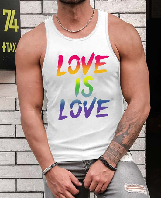 Casual Letter Graphic Crew Neck Sleeveless Tank Top